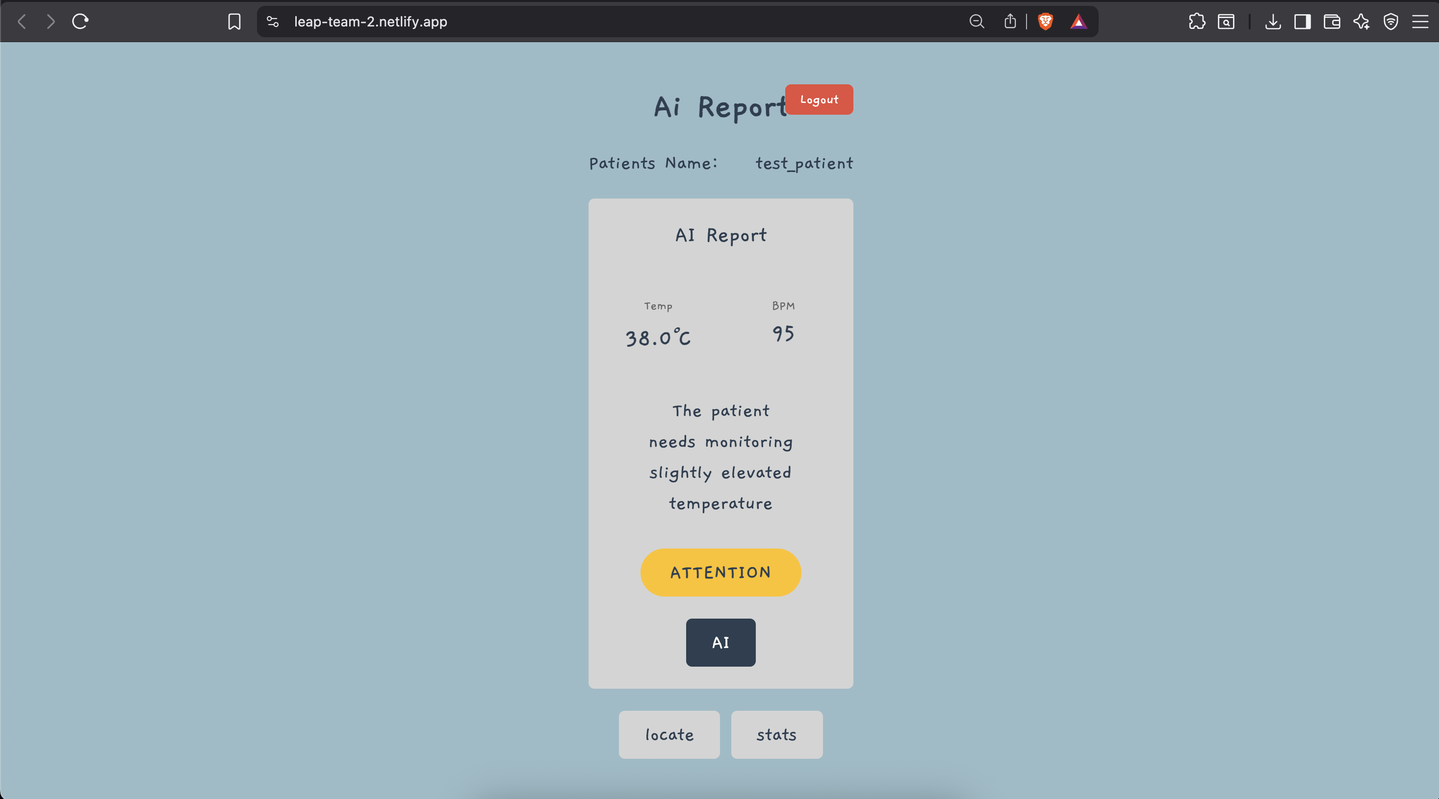 AI Report on User Vitals — Desktop