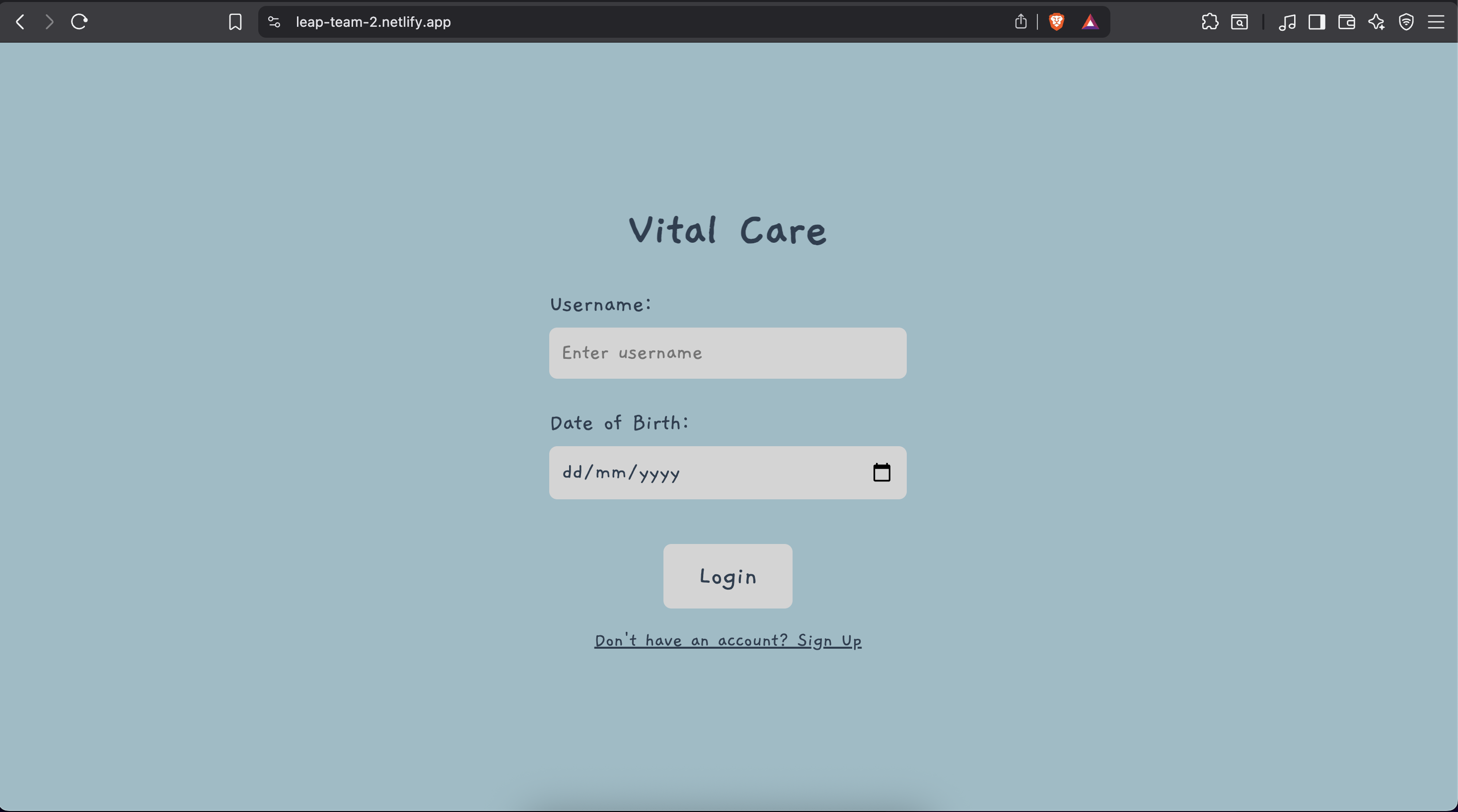 Caretaker Login